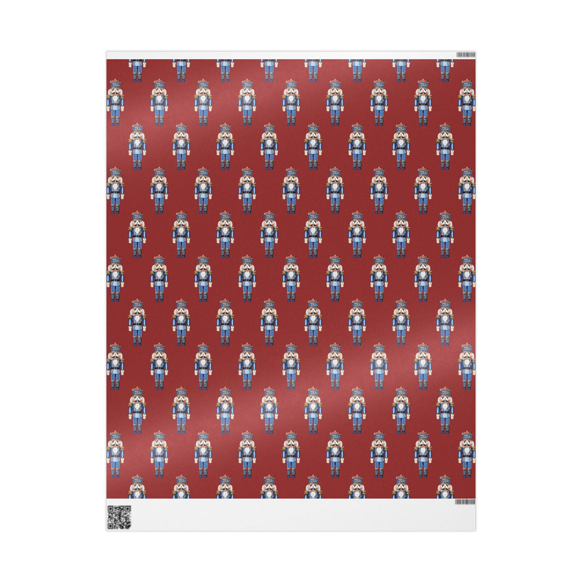 Festive Nutcracker Wrapping Paper – Fun Gift Wrap, Christmas Wrapping Paper - Blue Cava