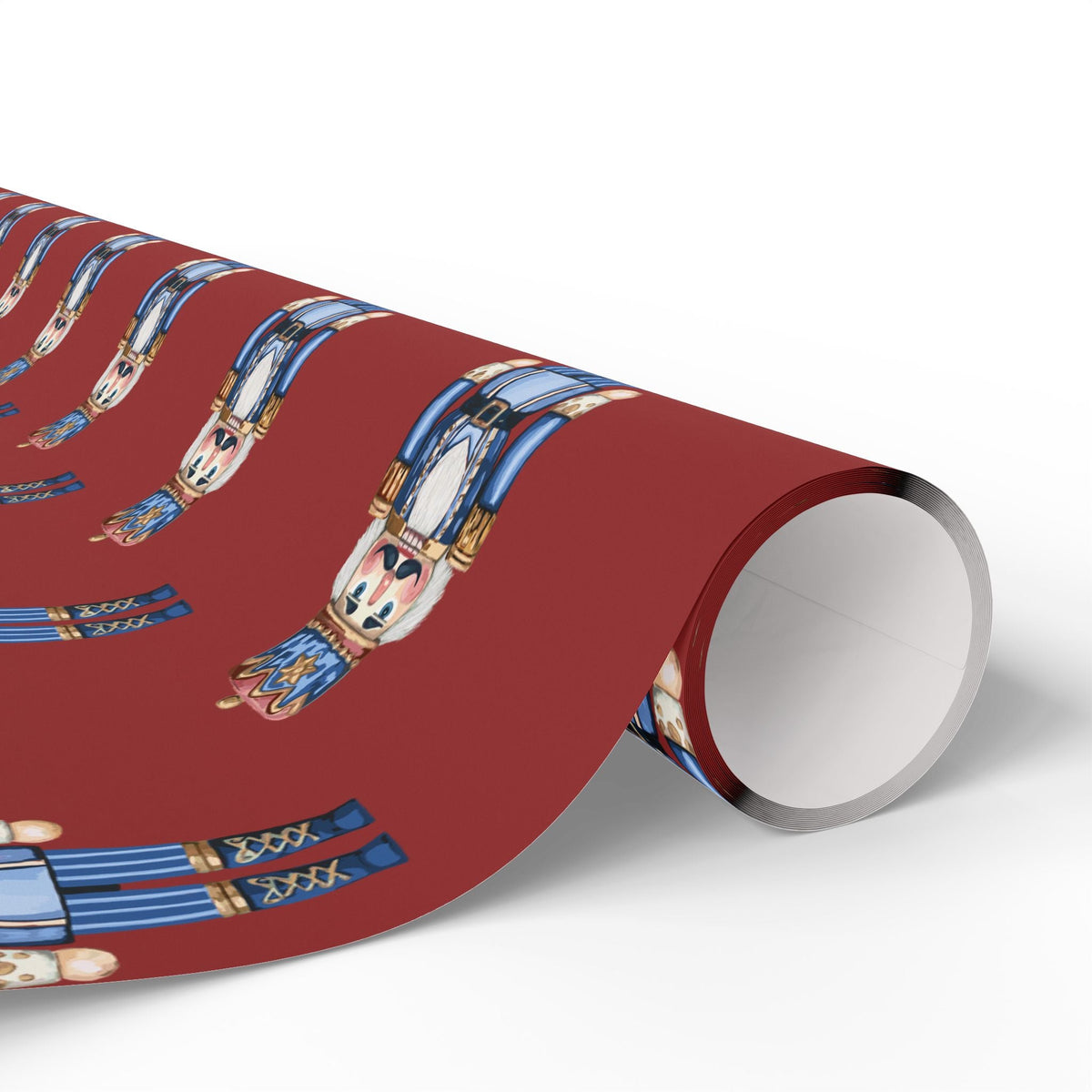 Festive Nutcracker Wrapping Paper – Fun Gift Wrap, Christmas Wrapping Paper - Blue Cava
