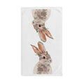 Floral Bunny Cotton Hand Towel - Blue Cava