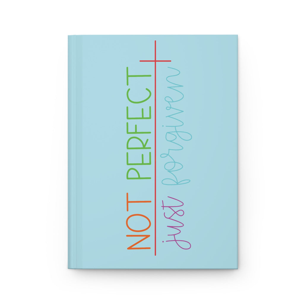 Forgiven Matte Hardcover Journal - Blue Cava