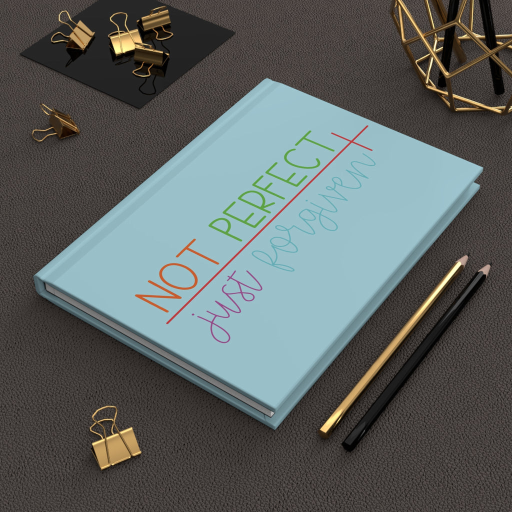 Forgiven Matte Hardcover Journal - Blue Cava