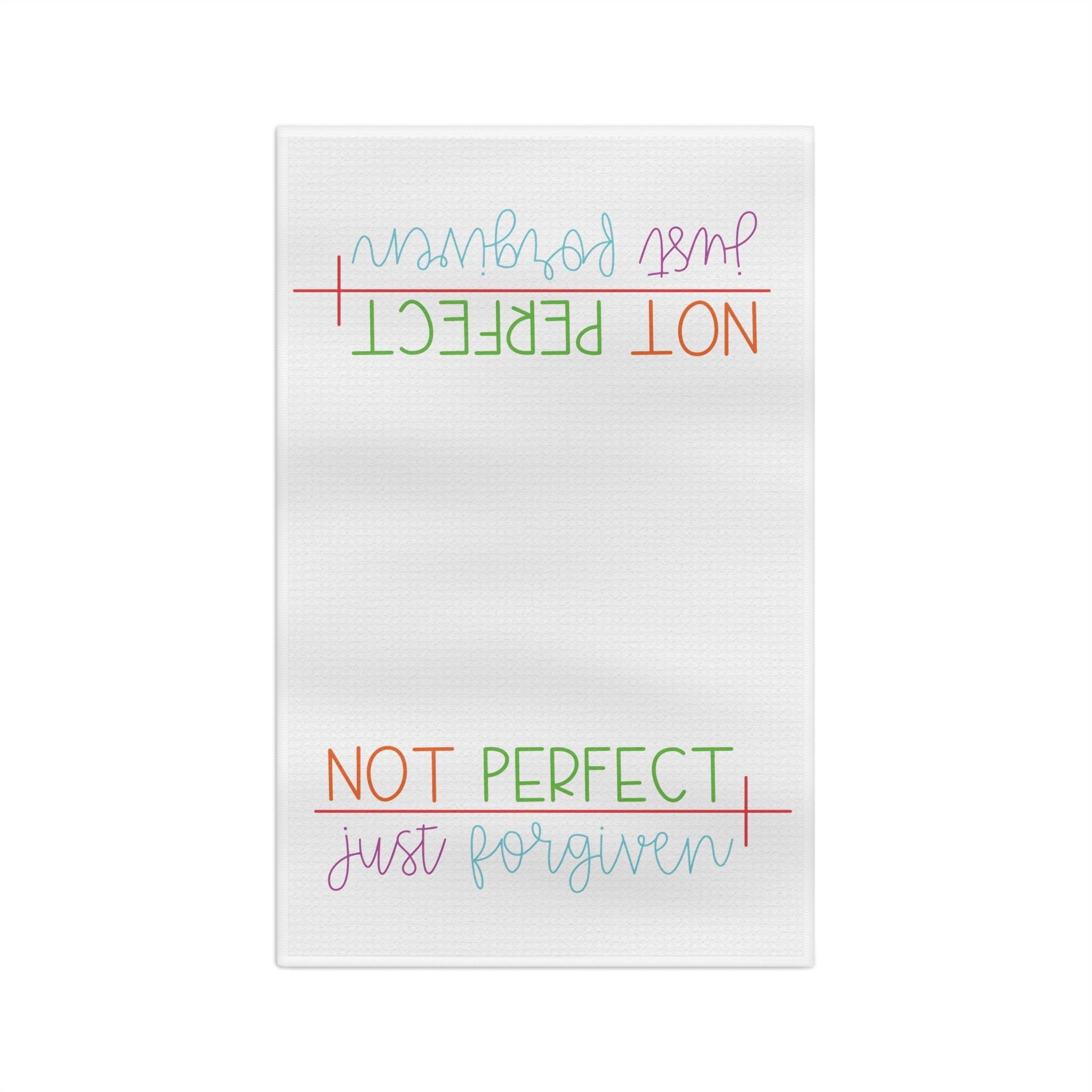 Forgiven Microfiber Waffle Kitchen Towel - Blue Cava