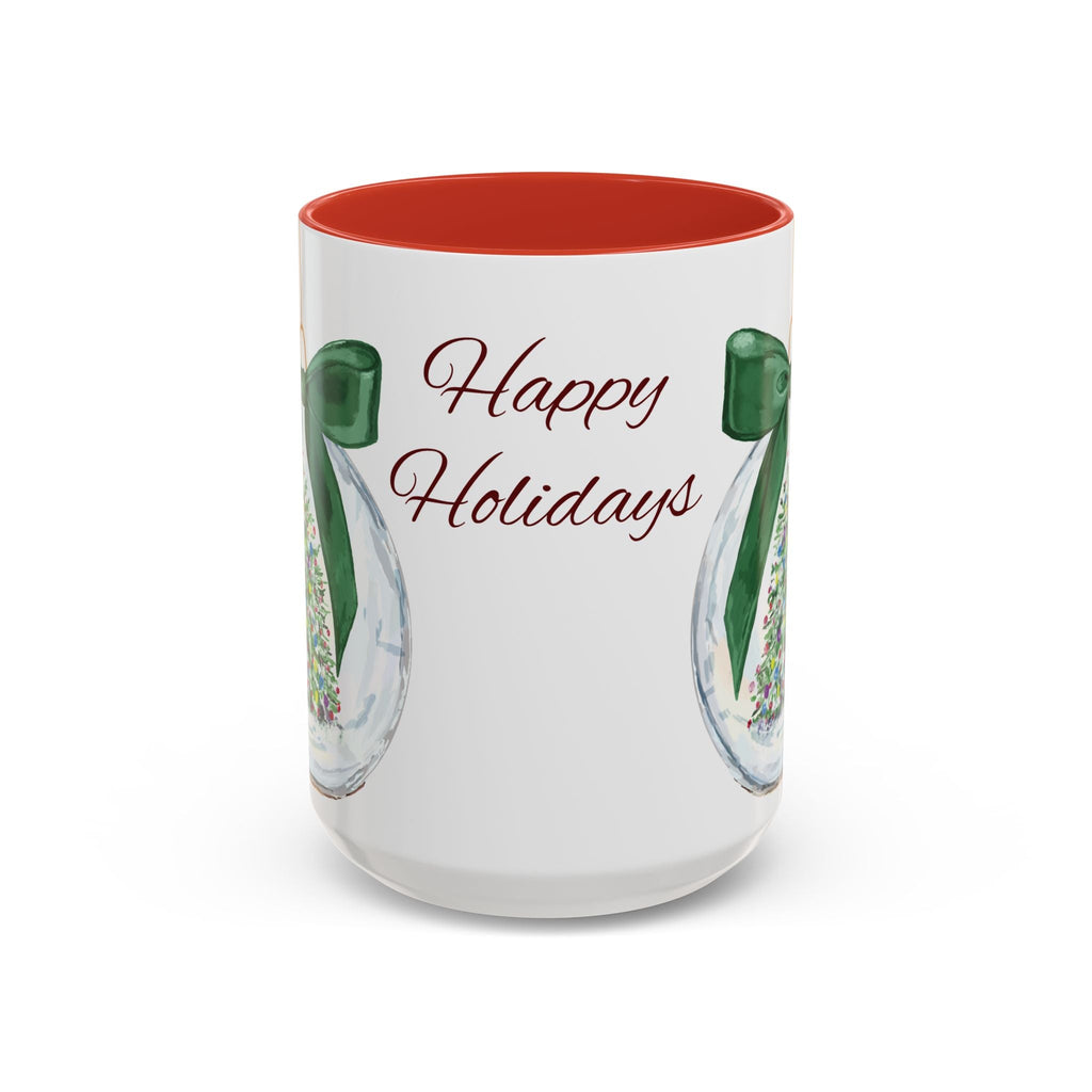 Holiday Ornament Two Tone Ceramic Coffee Mug - Blue Cava
