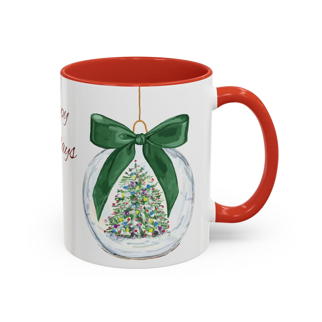 Holiday Ornament Two Tone Ceramic Coffee Mug - Blue Cava
