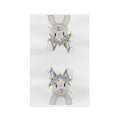 Hops A Lot Bunny Microfiber Waffle Kitchen Towel - Blue Cava