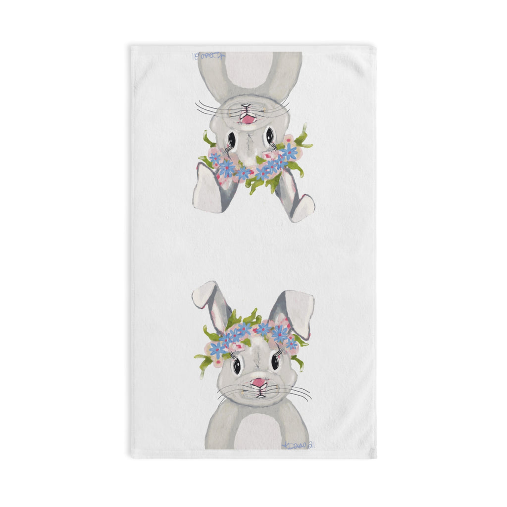 Hops A Lot Cotton Hand Towel - Blue Cava