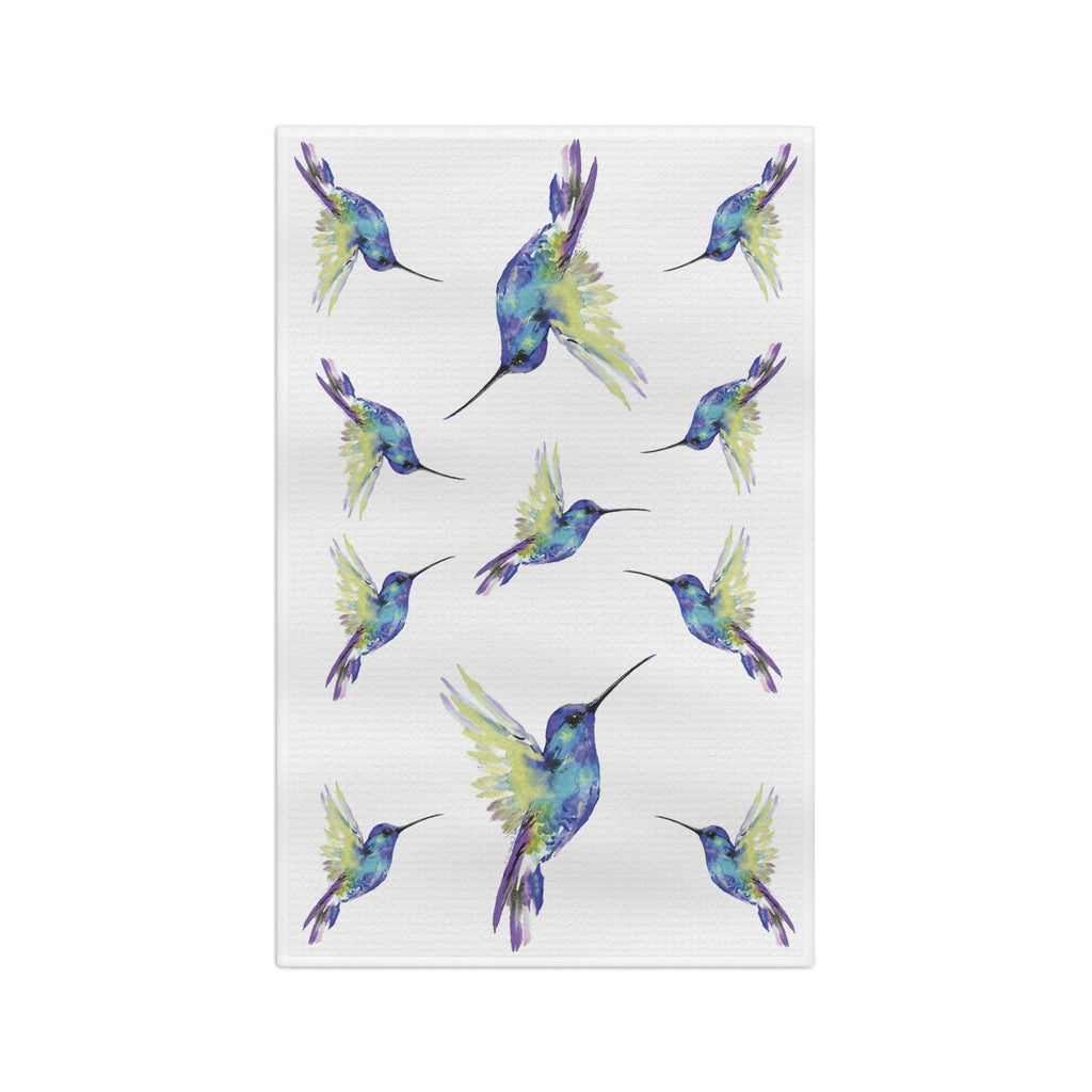 Hummingbirds Microfiber Microfiber Kitchen Towel - Blue Cava