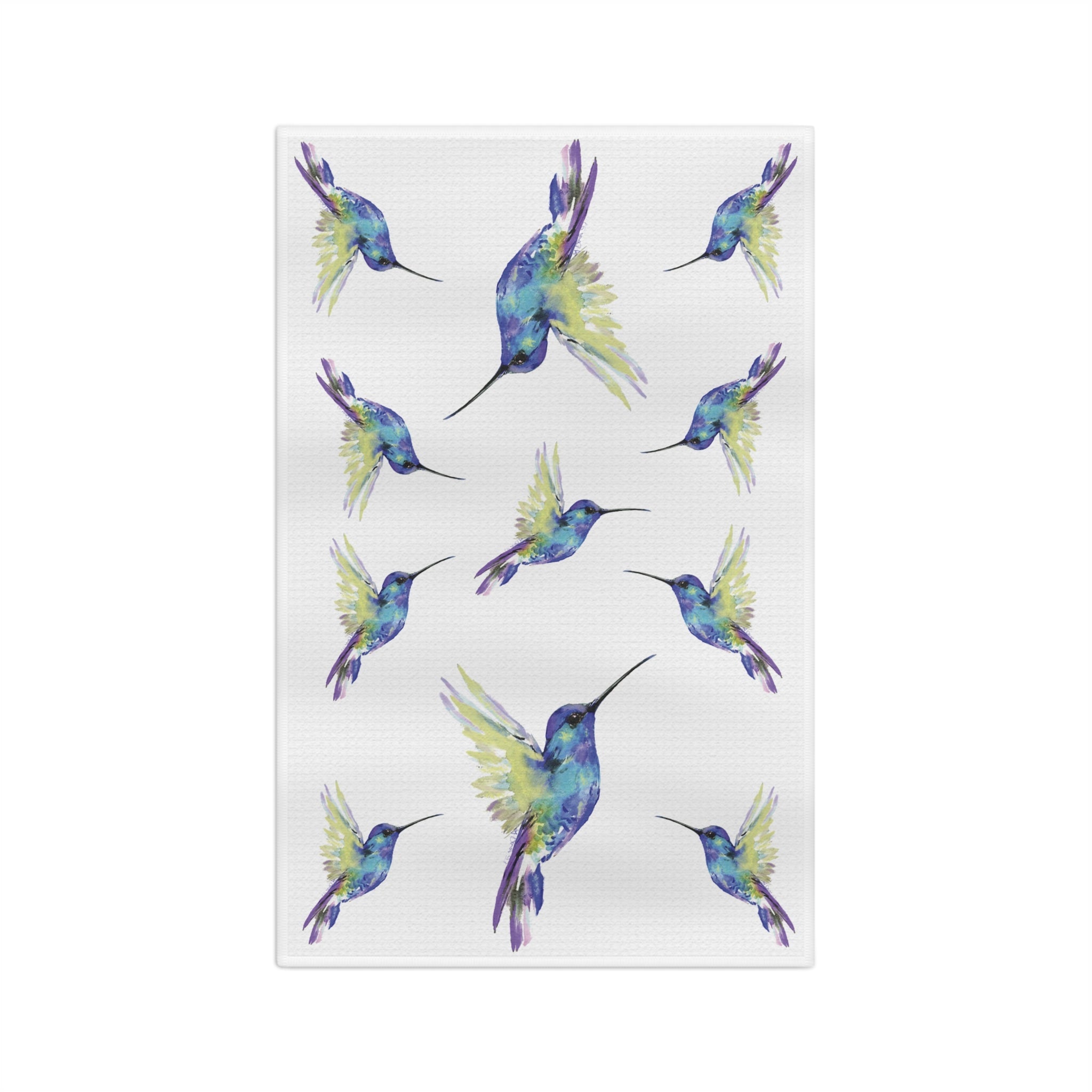 Hummingbirds Microfiber Microfiber Kitchen Towel - Blue Cava
