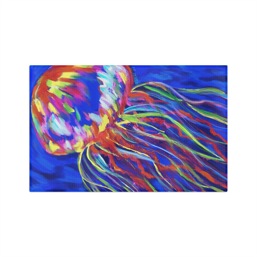 Jellyfish “Stringer” Microfiber Towel - Blue Cava