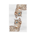 Kitten Microfiber Waffle Kitchen Towel - Blue Cava