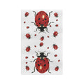 Ladybug Microfiber Waffle Kitchen Dish Towel - Blue Cava