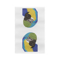 Macaw Microfiber Waffle Kitchen Towel - Blue Cava