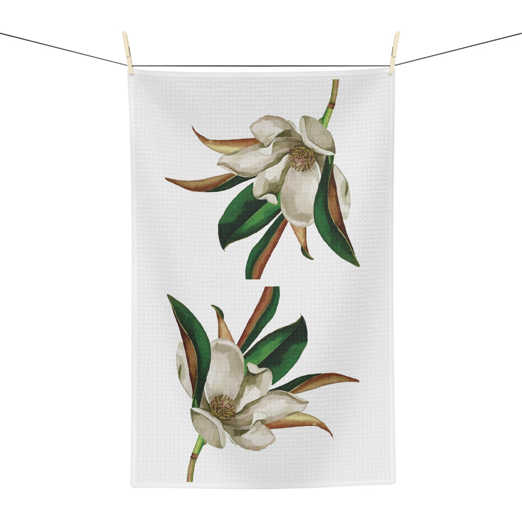 Magnolia Microfiber Waffle Kitchen Towel - Blue Cava