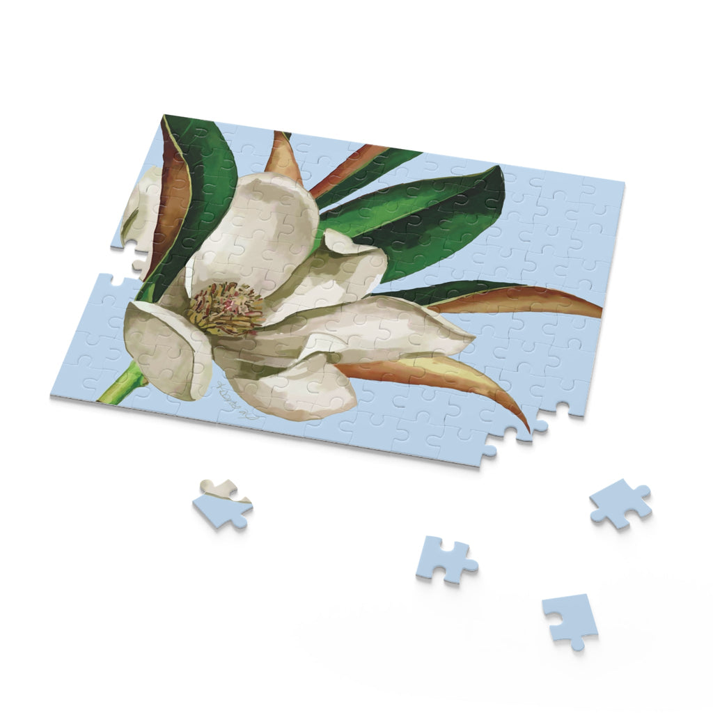 Magnolia Puzzle - 120, 252, 500 - Pieces - Blue Cava