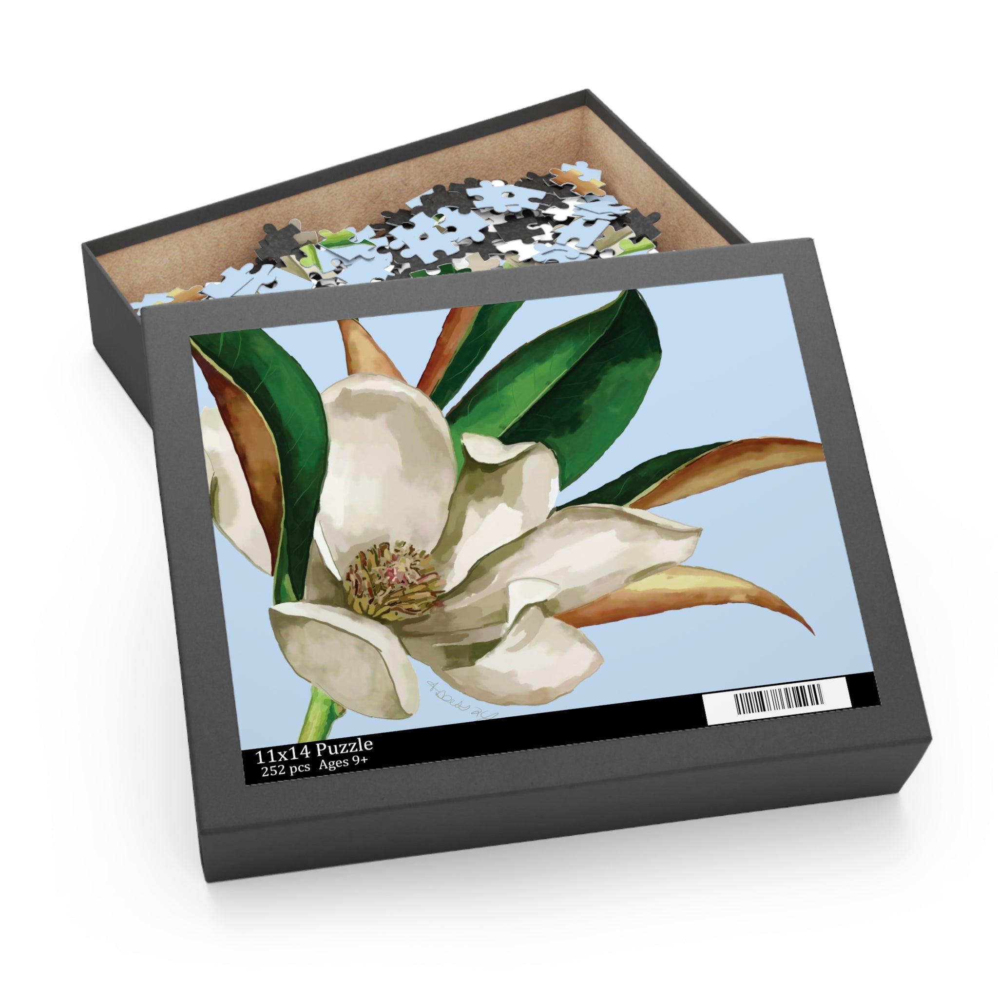 Magnolia Puzzle - 120, 252, 500 - Pieces - Blue Cava