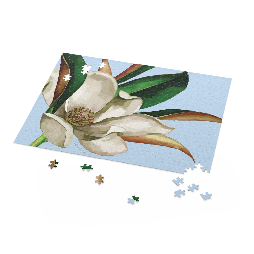 Magnolia Puzzle - 120, 252, 500 - Pieces - Blue Cava