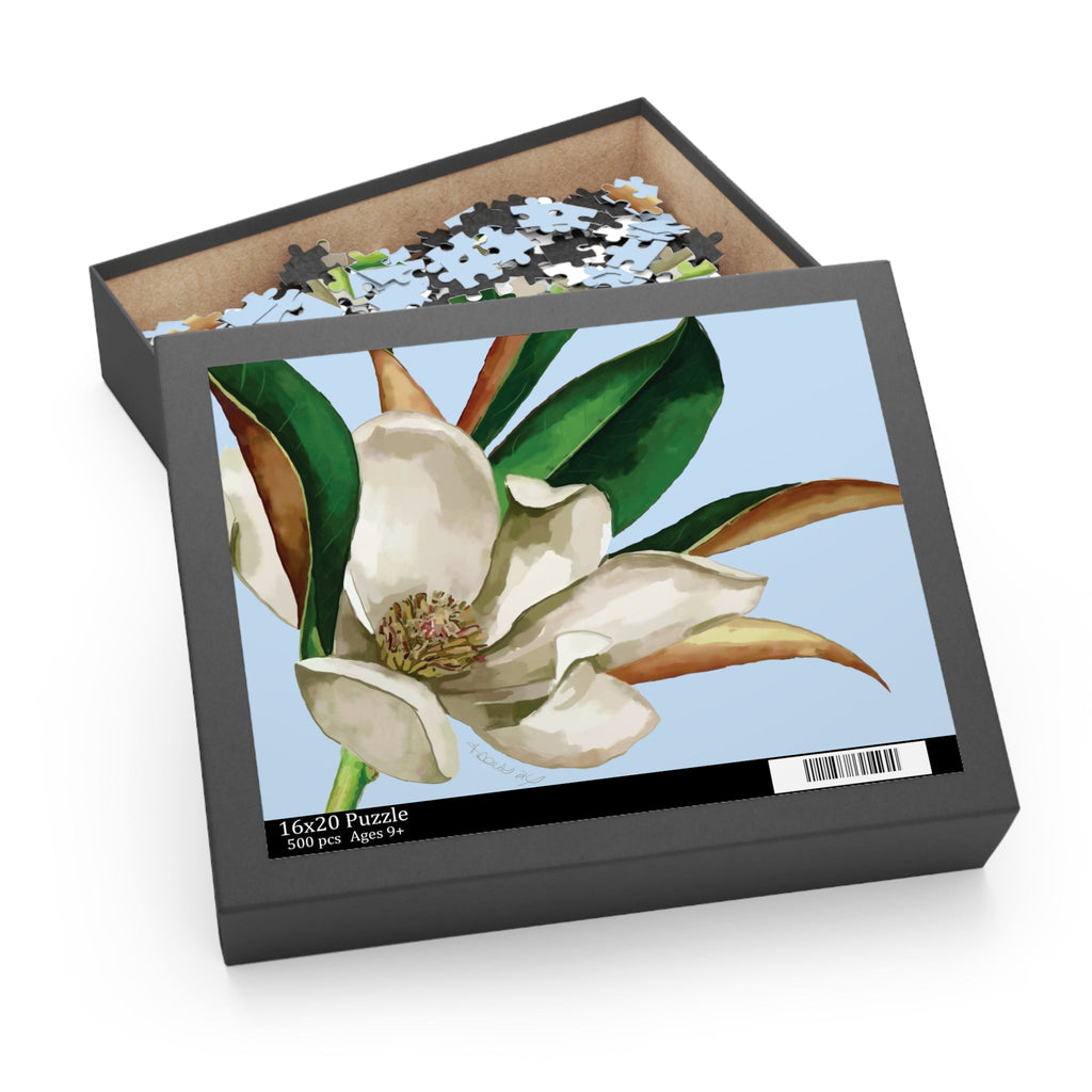 Magnolia Puzzle - 120, 252, 500 - Pieces - Blue Cava
