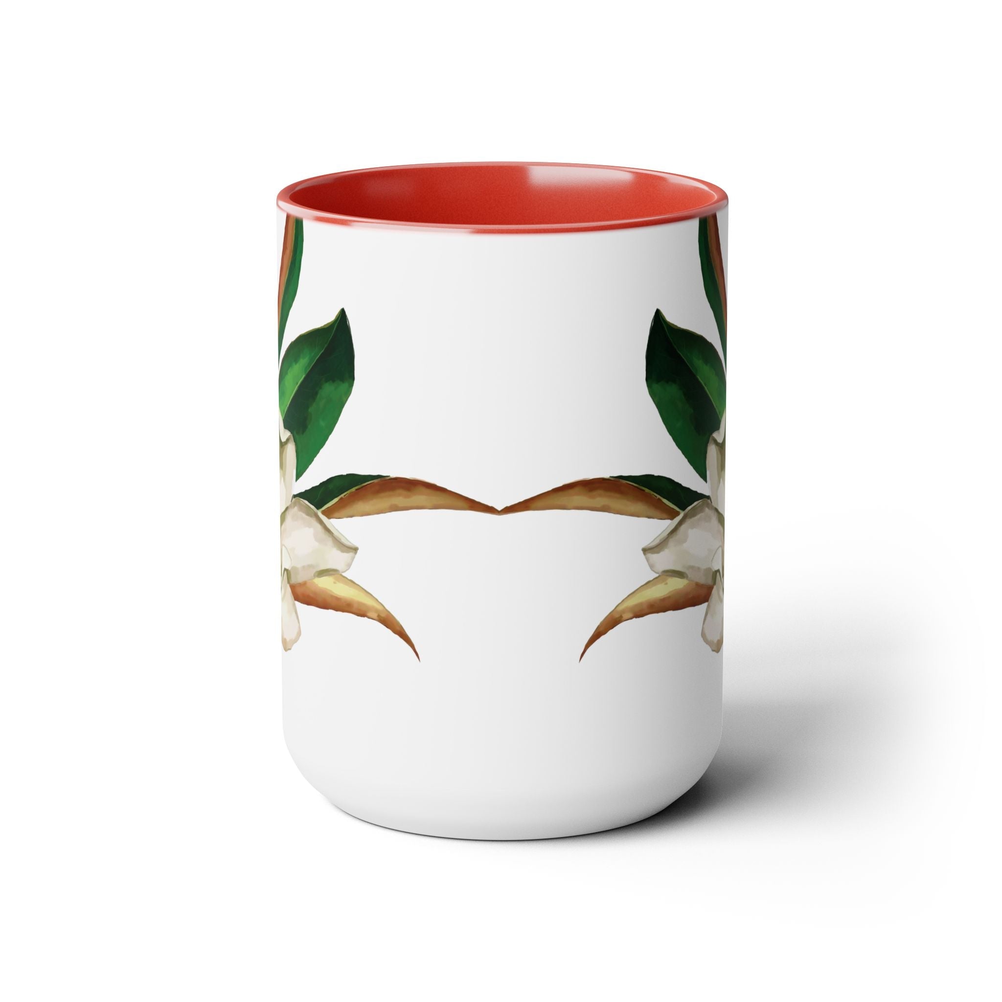 Magnolia Two - Tone Ceramic Coffee Mugs - Blue Cava