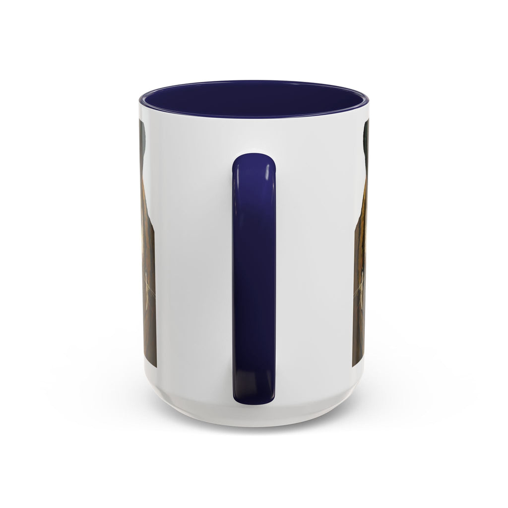 Majestic Tiger Two Tone Ceramic Coffee Mug - 11 oz & 15 oz - Blue Cava