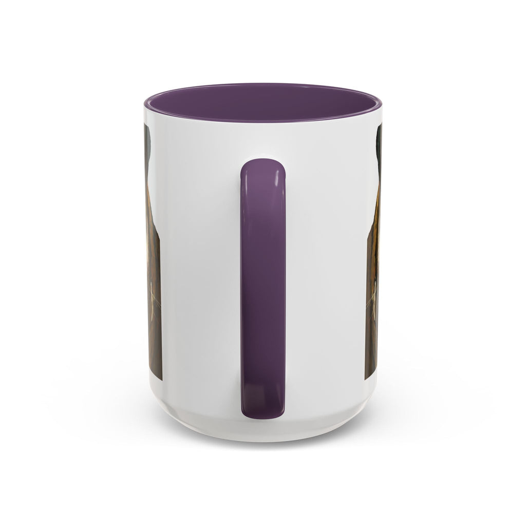 Majestic Tiger Two Tone Ceramic Coffee Mug - 11 oz & 15 oz - Blue Cava