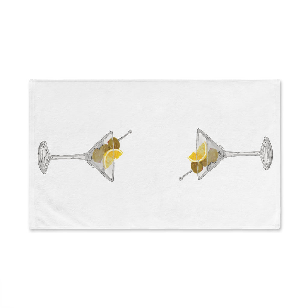 Martini Cotton Hand Towel - Blue Cava