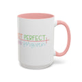 Not Perfect Just Forgiven - Inspirational Christian Coffee Mug - Blue Cava