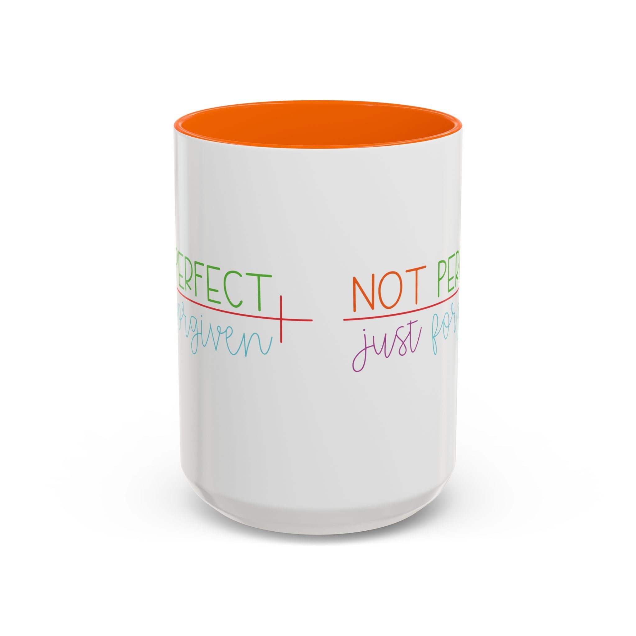 Not Perfect Just Forgiven - Inspirational Christian Coffee Mug - Blue Cava