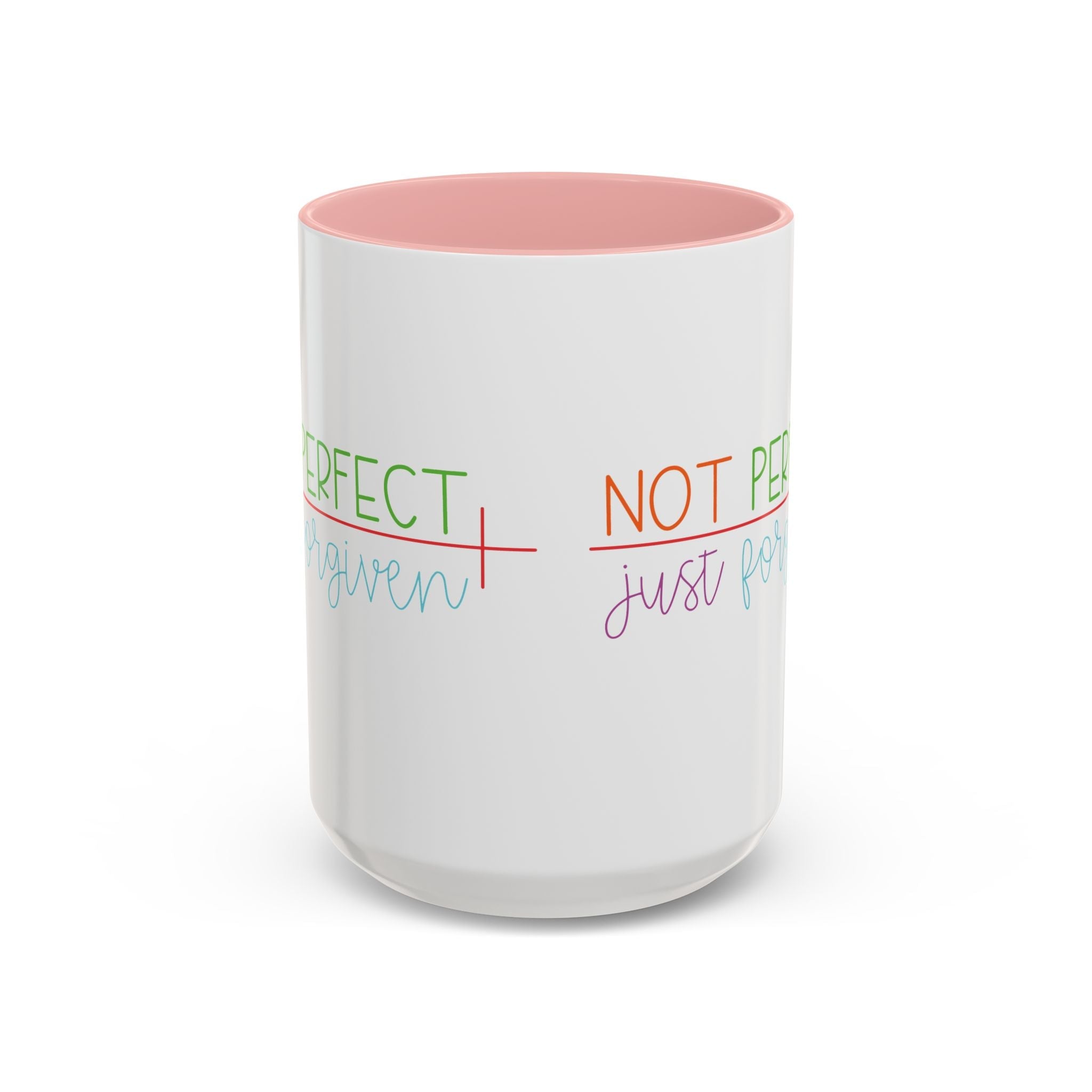Not Perfect Just Forgiven - Inspirational Christian Coffee Mug - Blue Cava