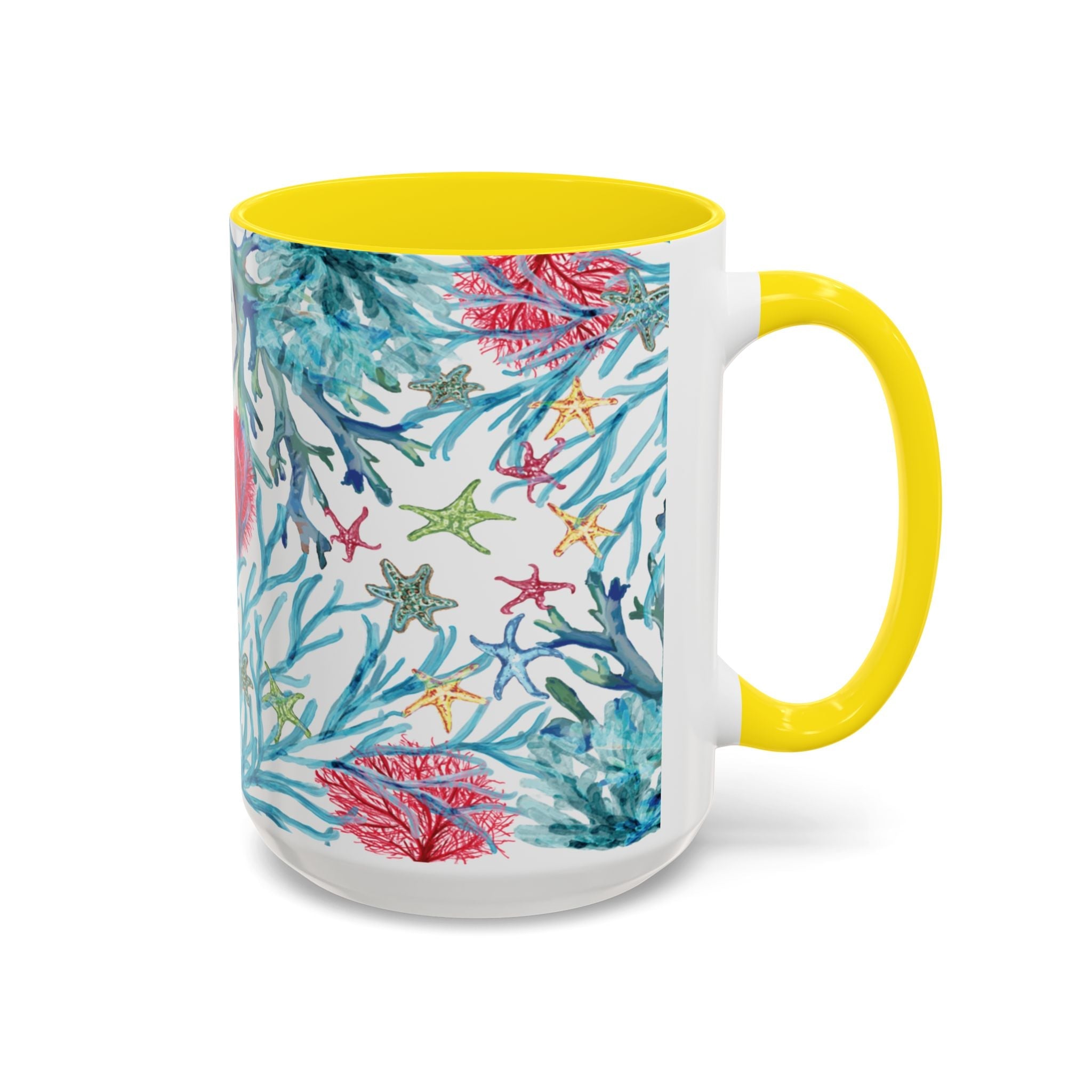 Ocean - Inspired Two Tone Coffee Mugs - Blue Cava