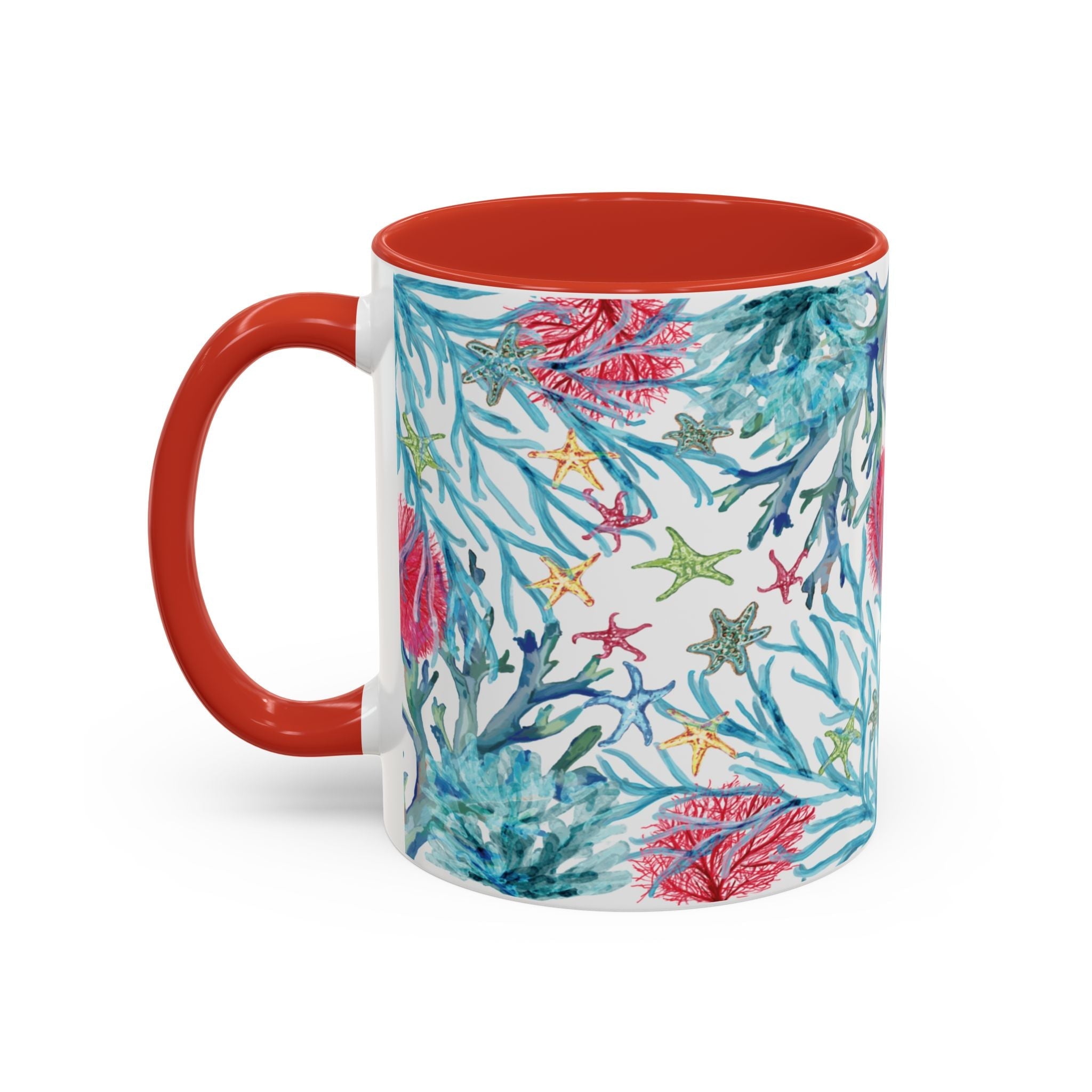 Ocean - Inspired Two Tone Coffee Mugs - Blue Cava