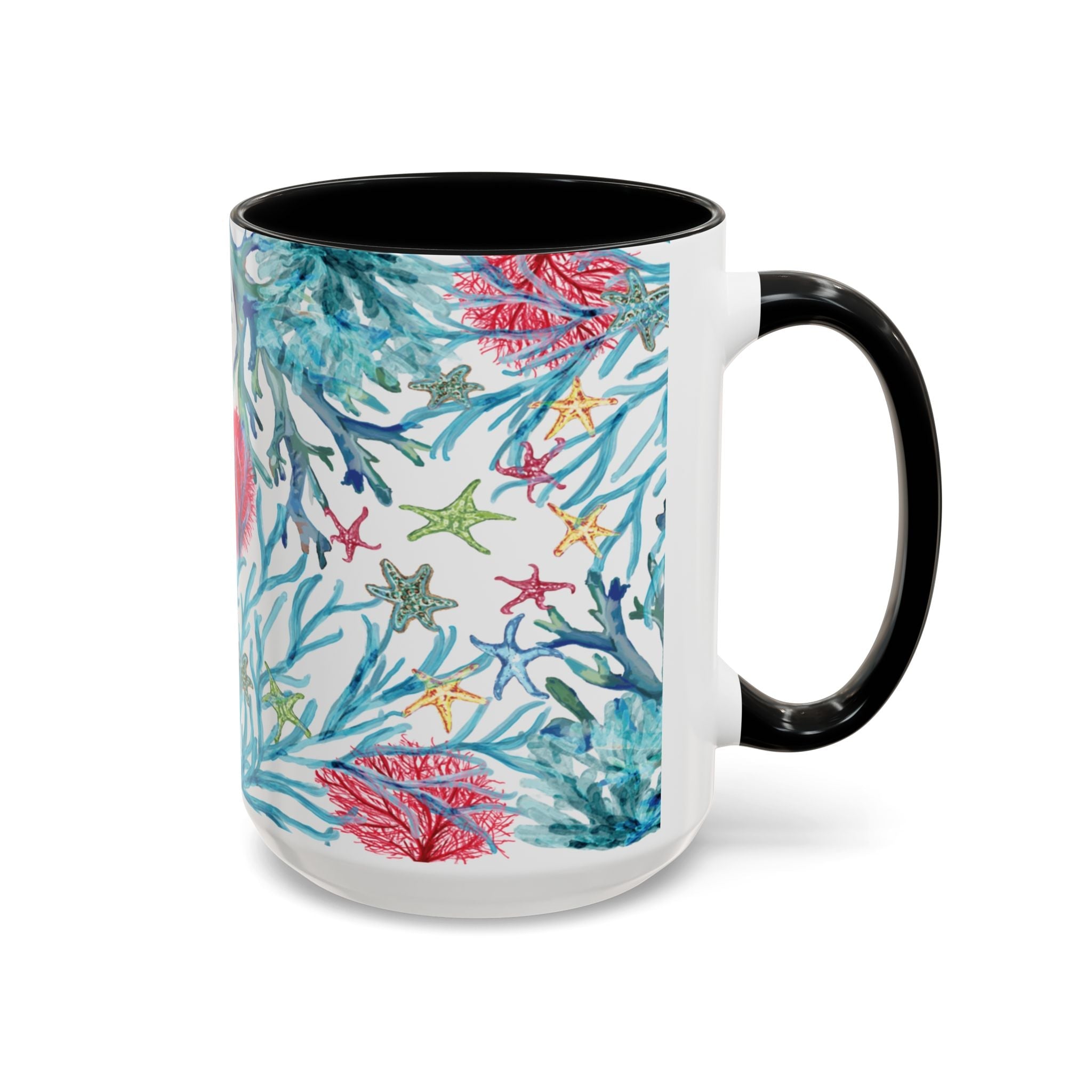 Ocean - Inspired Two Tone Coffee Mugs - Blue Cava