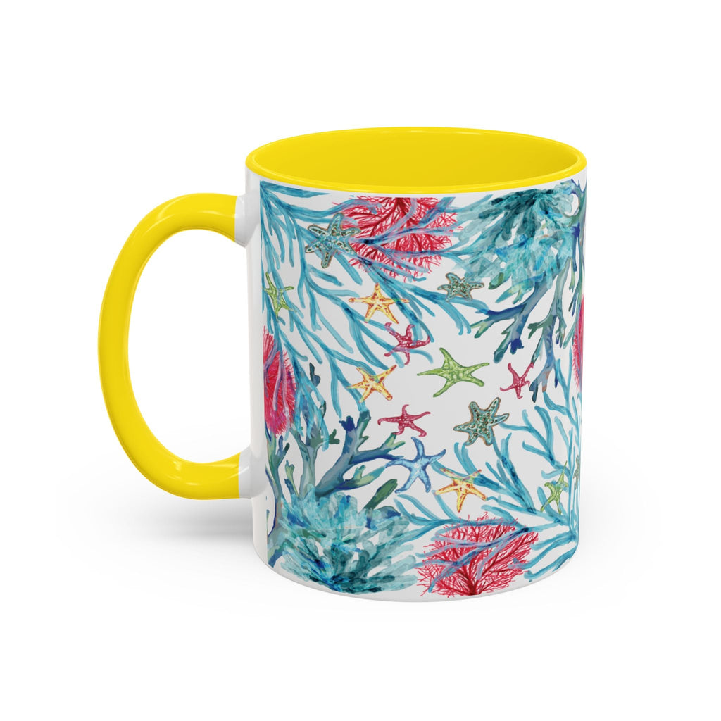 Ocean - Inspired Two Tone Coffee Mugs - Blue Cava