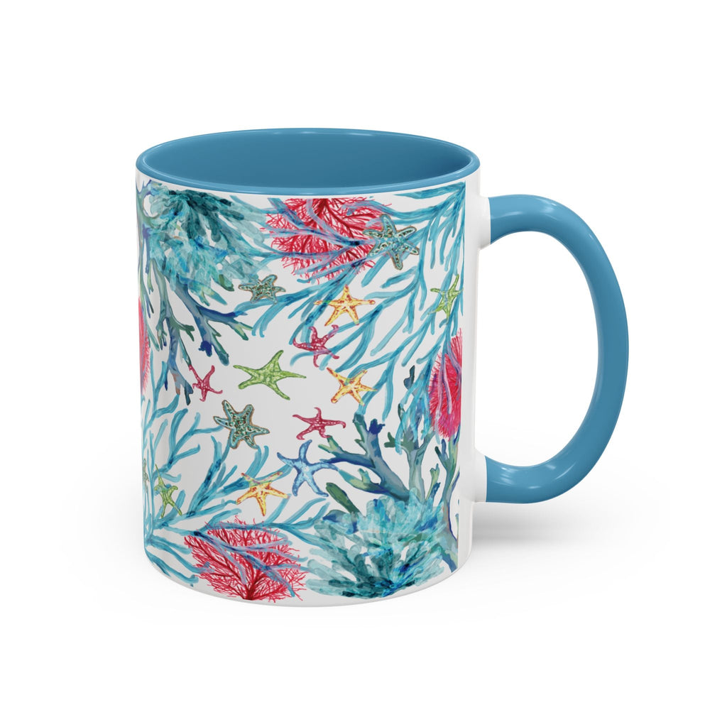 Ocean - Inspired Two Tone Coffee Mugs - Blue Cava