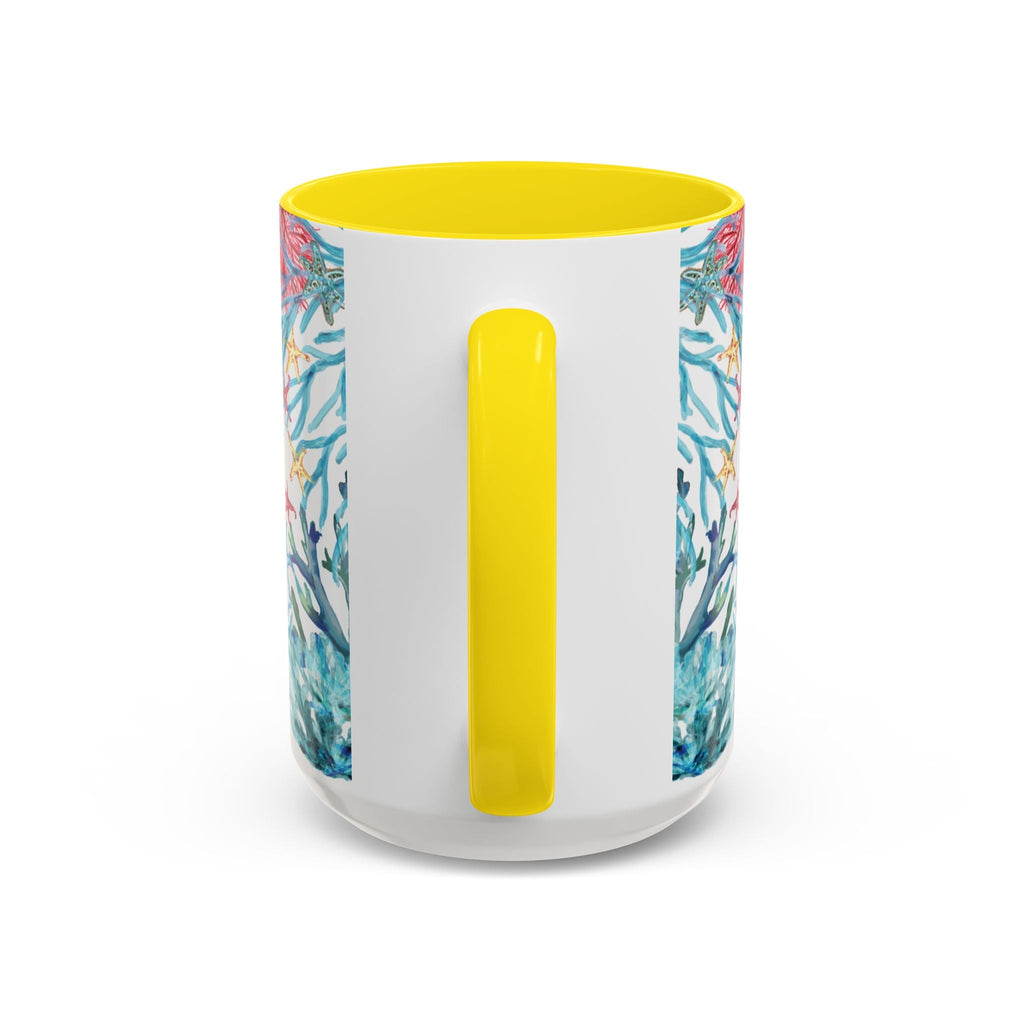 Ocean - Inspired Two Tone Coffee Mugs - Blue Cava