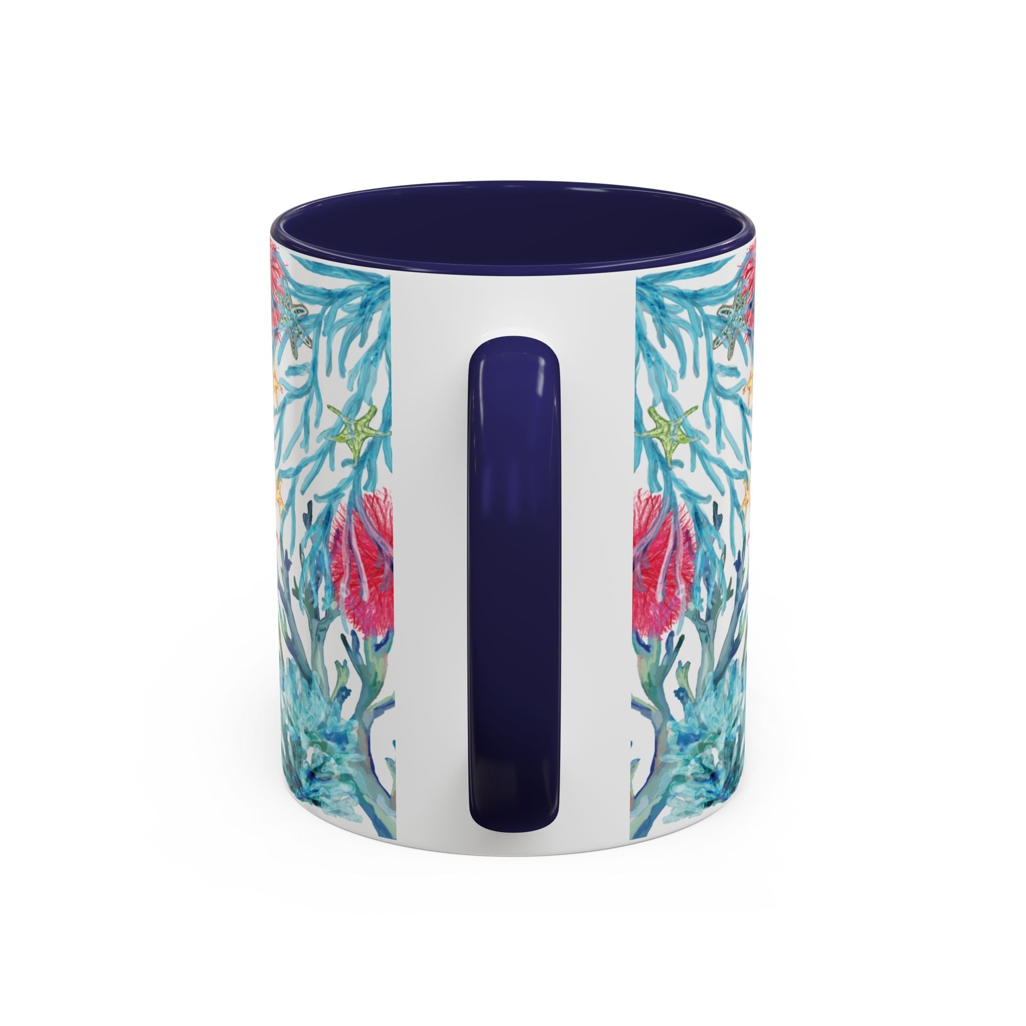 Ocean - Inspired Two Tone Coffee Mugs - Blue Cava