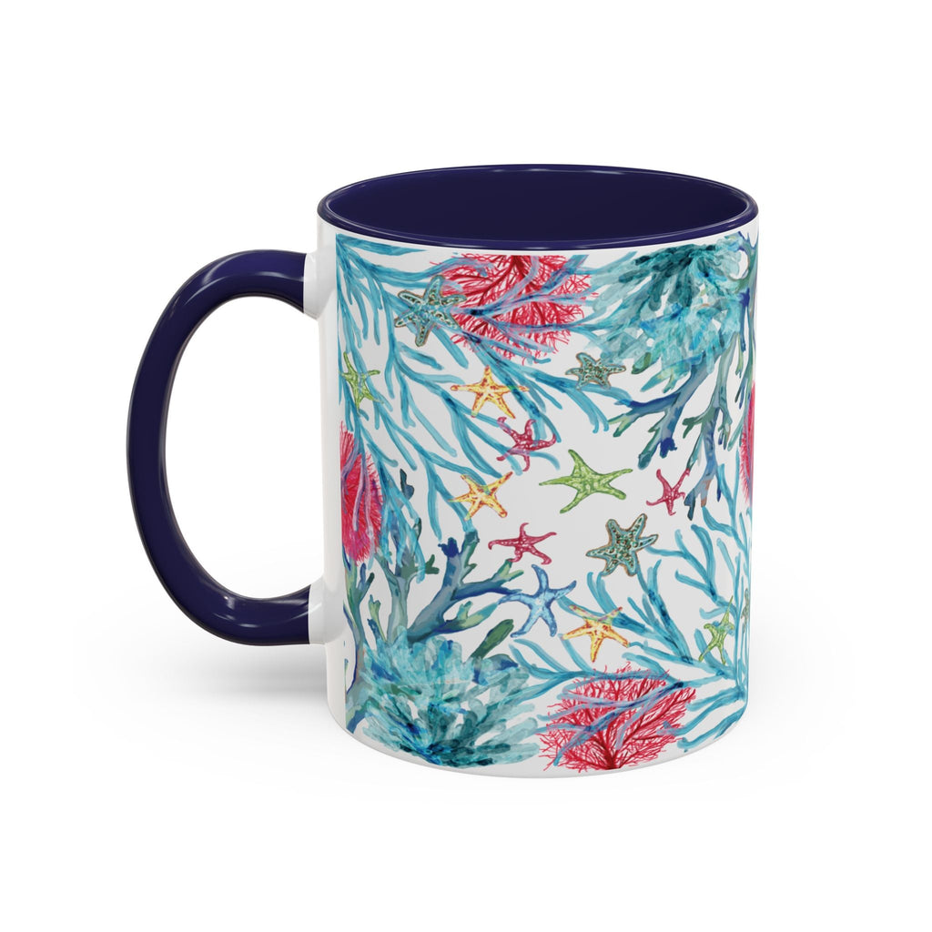 Ocean - Inspired Two Tone Coffee Mugs - Blue Cava
