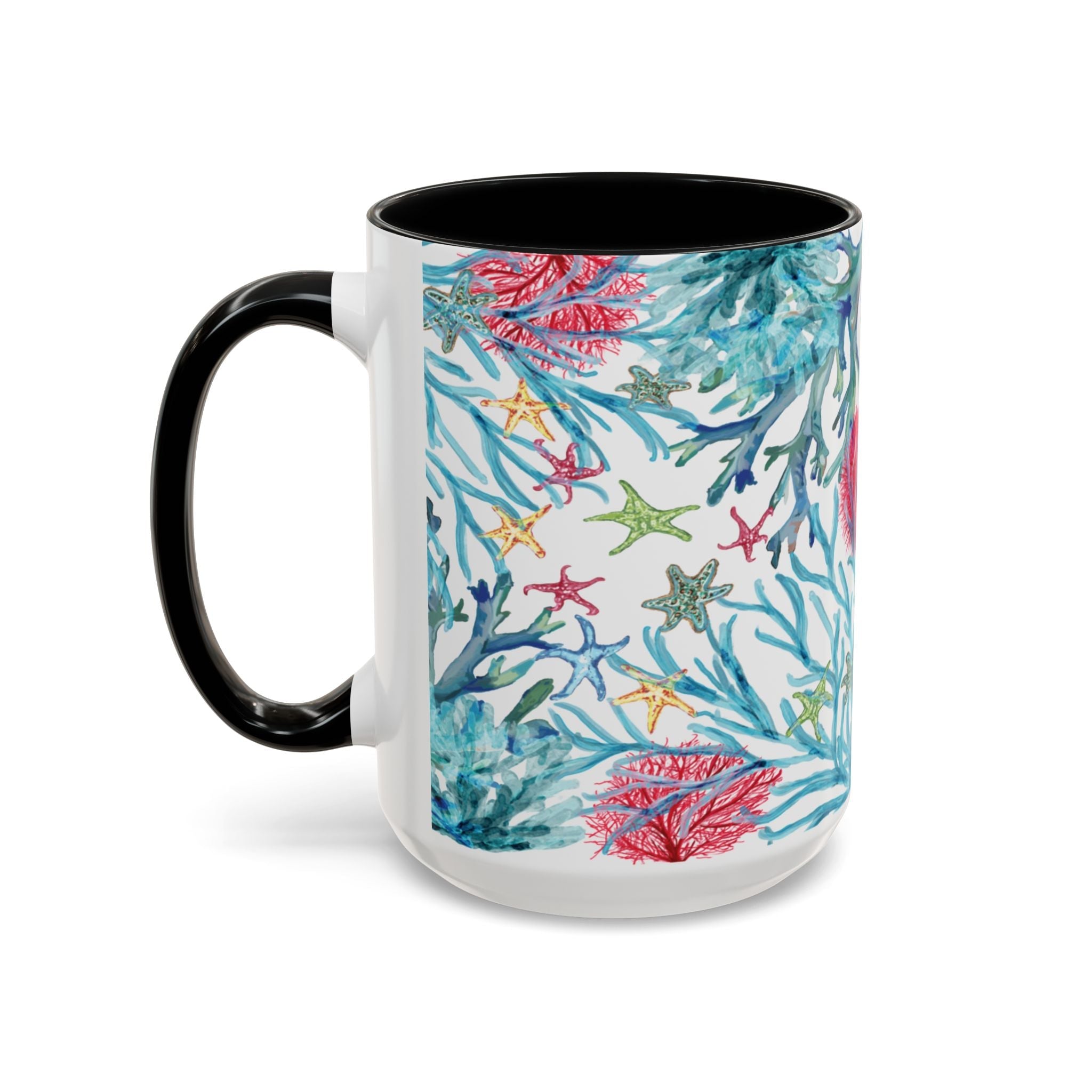 Ocean - Inspired Two Tone Coffee Mugs - Blue Cava