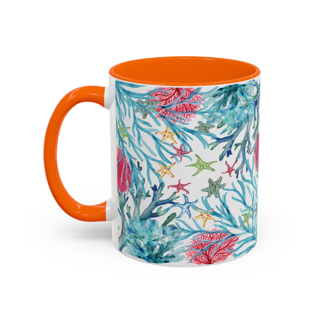 Ocean - Inspired Two Tone Coffee Mugs - Blue Cava