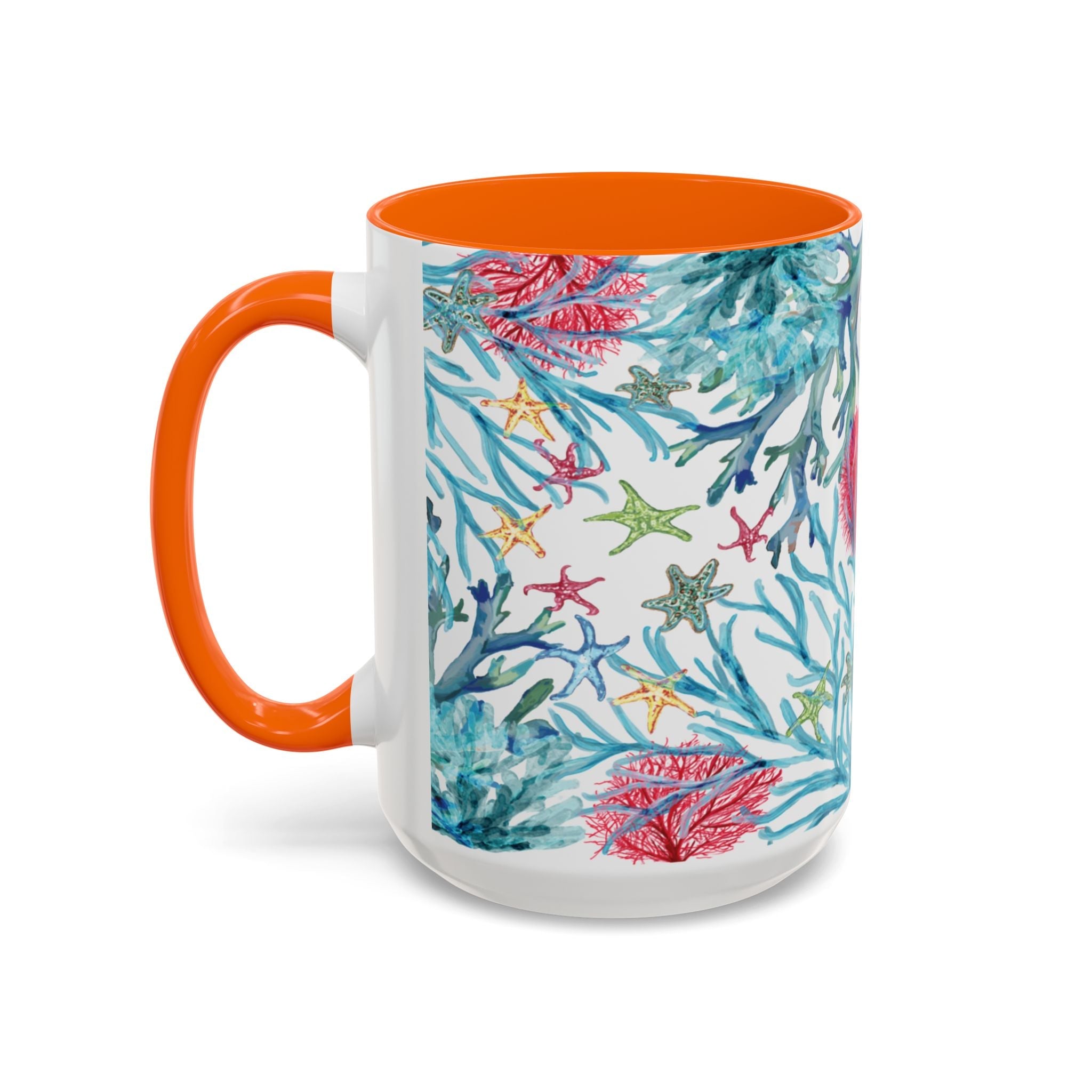 Ocean - Inspired Two Tone Coffee Mugs - Blue Cava