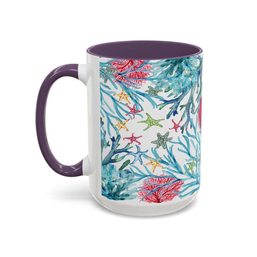 Ocean - Inspired Two Tone Coffee Mugs - Blue Cava