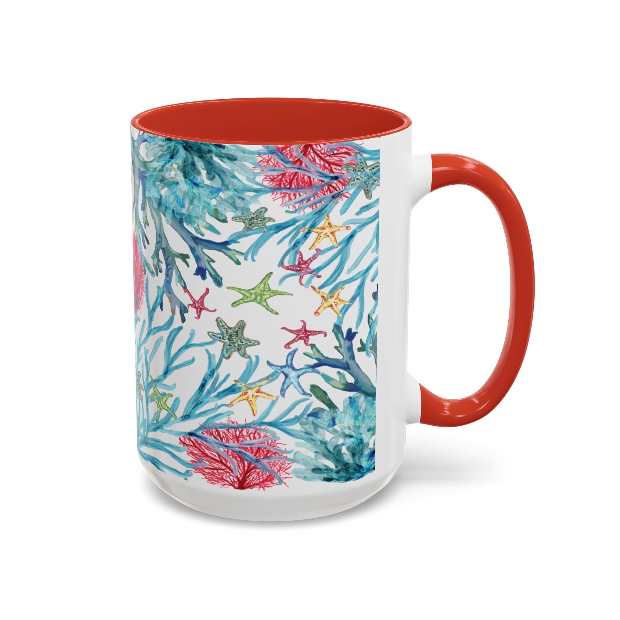 Ocean - Inspired Two Tone Coffee Mugs - Blue Cava