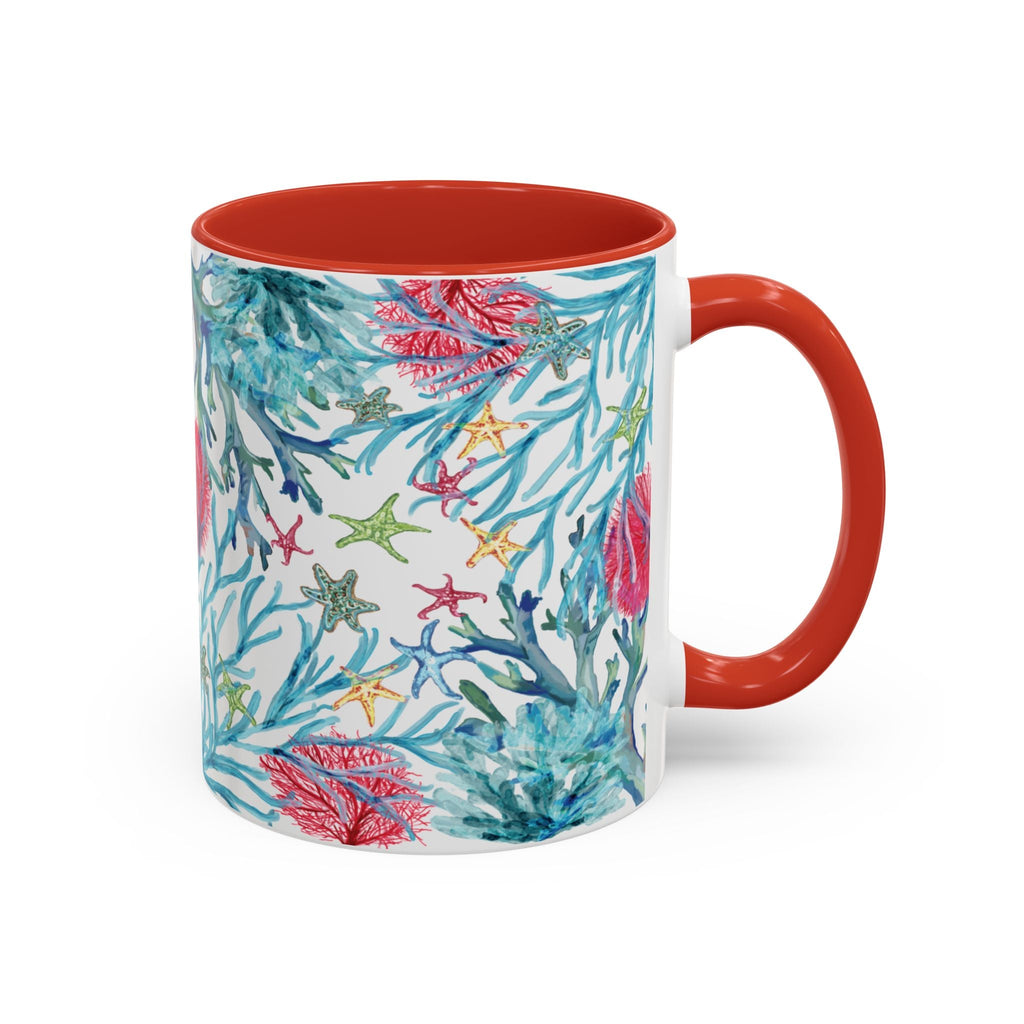 Ocean - Inspired Two Tone Coffee Mugs - Blue Cava