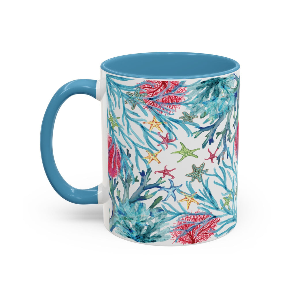 Ocean - Inspired Two Tone Coffee Mugs - Blue Cava
