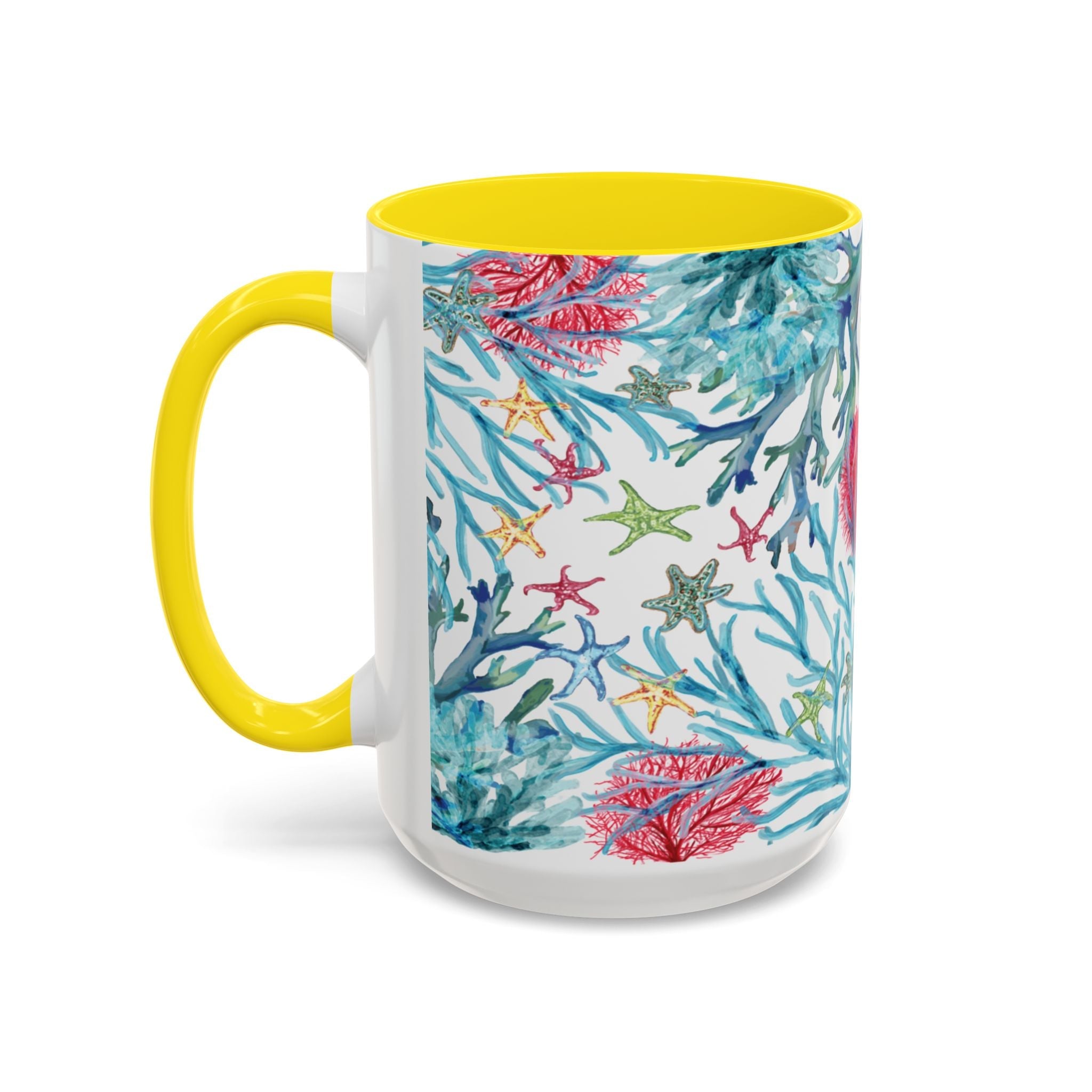 Ocean - Inspired Two Tone Coffee Mugs - Blue Cava