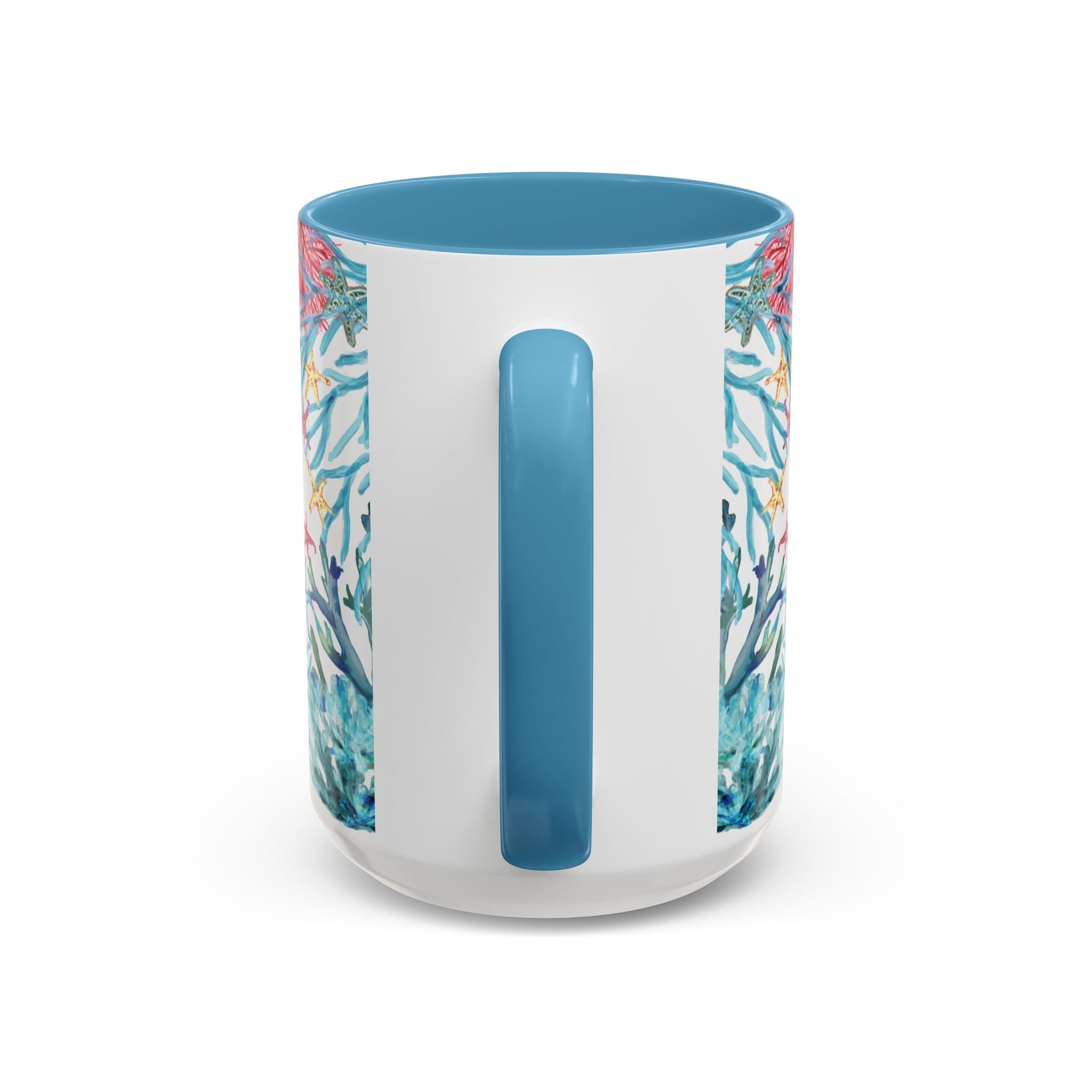 Ocean - Inspired Two Tone Coffee Mugs - Blue Cava
