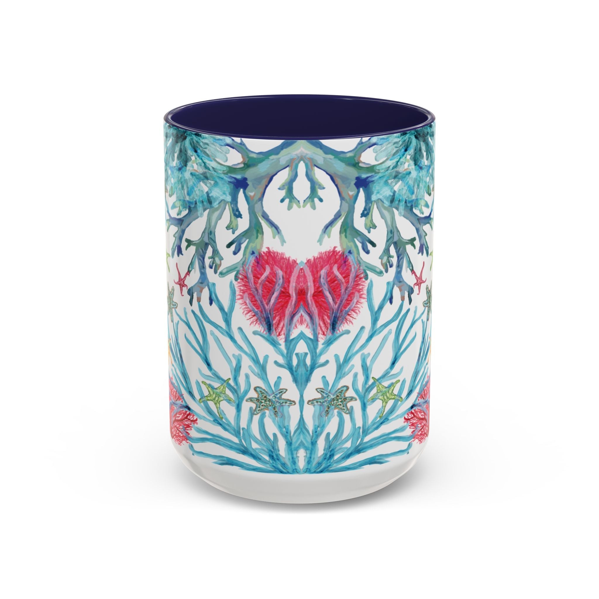Ocean - Inspired Two Tone Coffee Mugs - Blue Cava