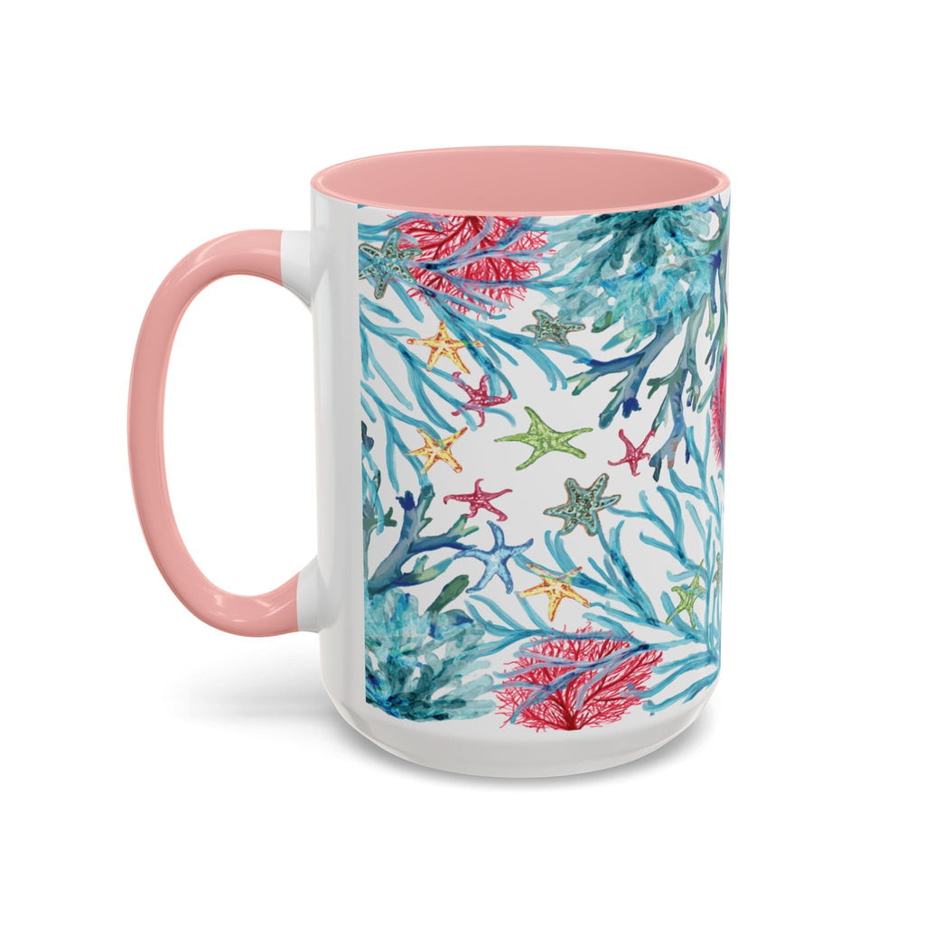 Ocean - Inspired Two Tone Coffee Mugs - Blue Cava