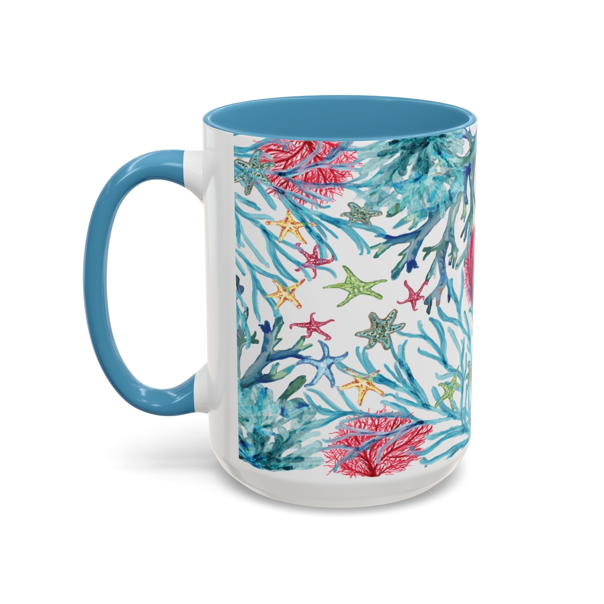 Ocean - Inspired Two Tone Coffee Mugs - Blue Cava