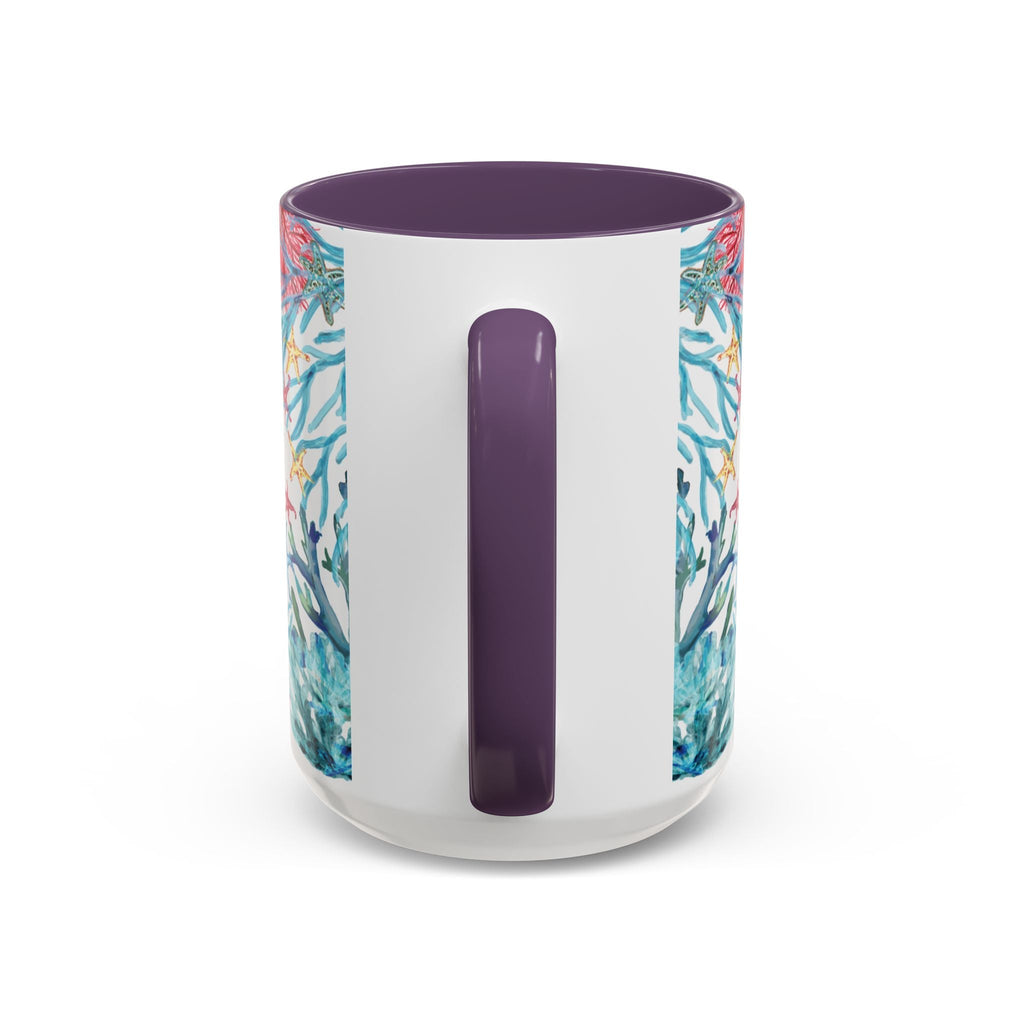Ocean - Inspired Two Tone Coffee Mugs - Blue Cava