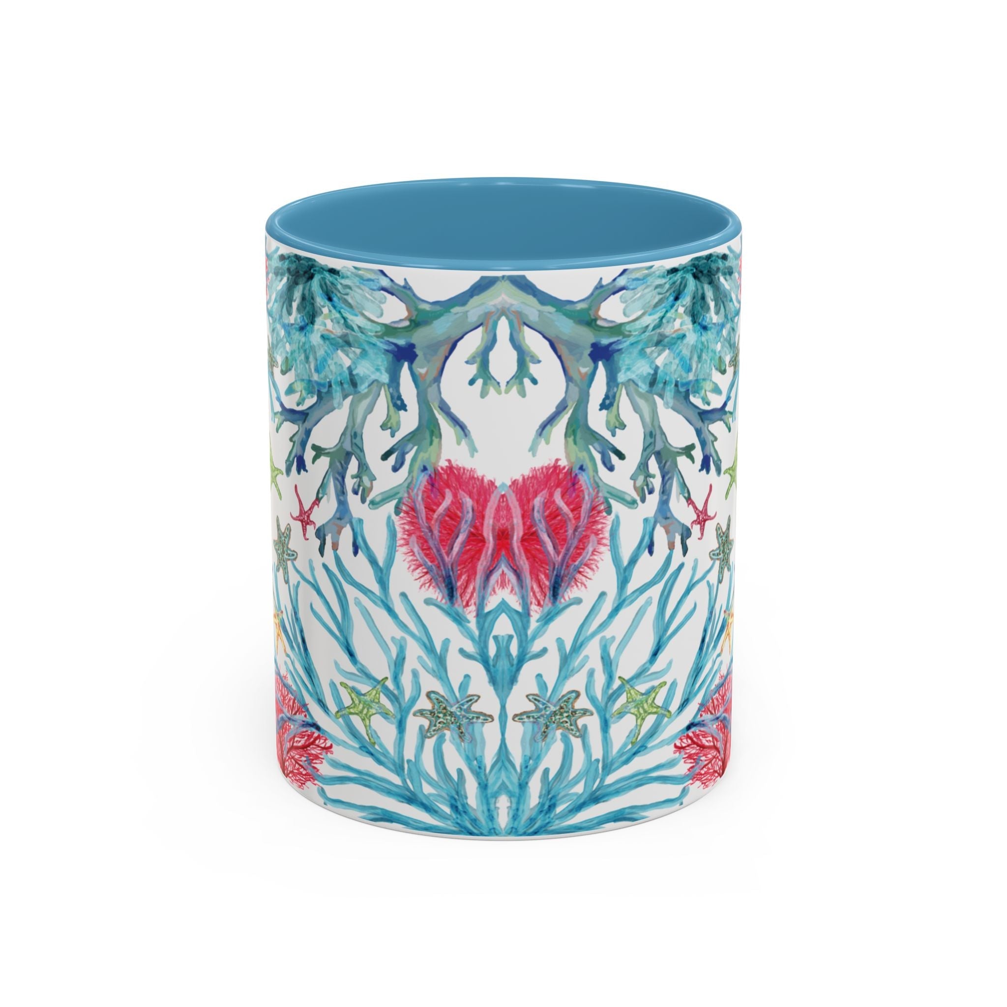 Ocean - Inspired Two Tone Coffee Mugs - Blue Cava